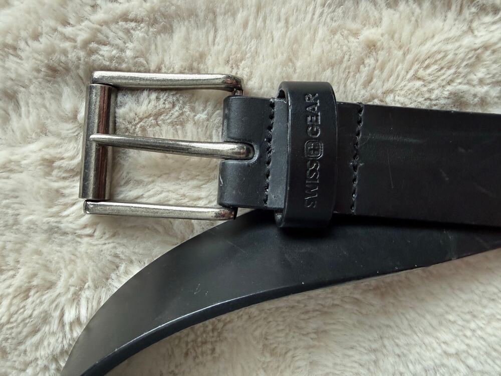 Swiss Gear Black Leather Belt Size Large 36-40